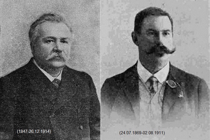 П.И. Шестов (слева) и В.А. Липский
