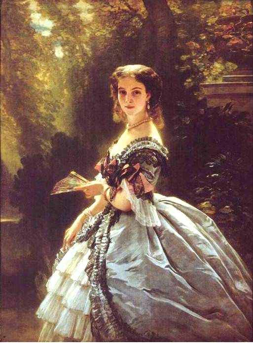 Принцесса Елисавета Эсперовна Белосельская-Белозерская, княжна Тубецкая. Франц Ксавер Винтерхальтер. 1859 год.